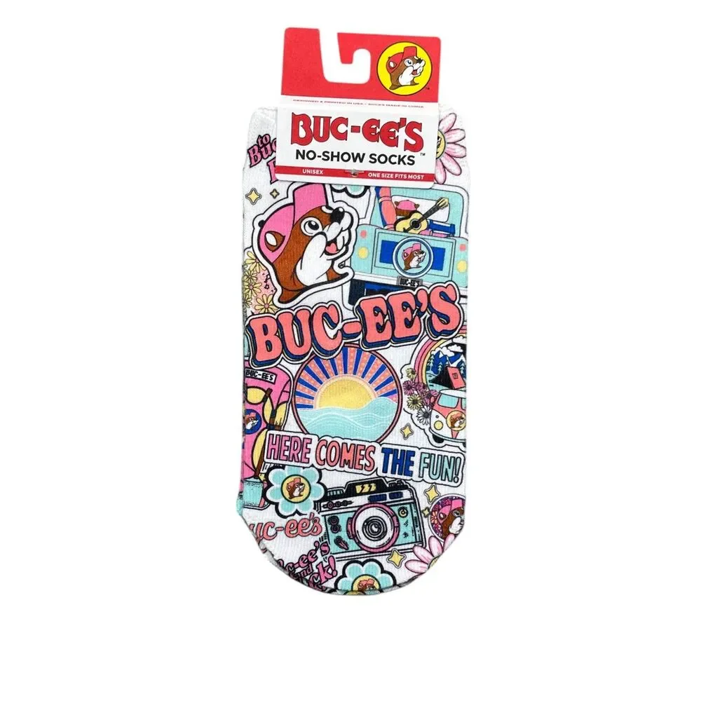 Buc-ee's NEW Socks No Show Womens One Size